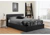 5ft King Size Berlinda Black Faux leather ottoman bed frame 5